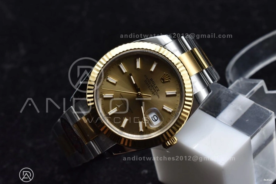 Dial Best 1:1 904L YG YG DateJust on Edition Steel Oyster 41 SS 126333 Clean Stick Bracelet VR3235 0411